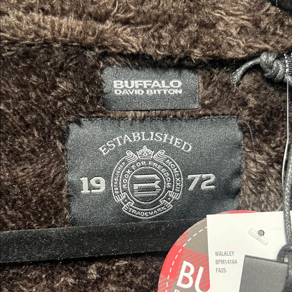 Buffalo David Bitton Men's Zip Up Sweater - Brown. CAJA. #. 3 - Picture 3 of 7